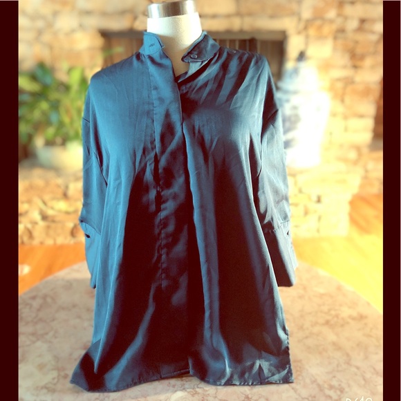 Who What Wear Button shirt with 3/4 sleeves (Med) - Picture 1 of 1